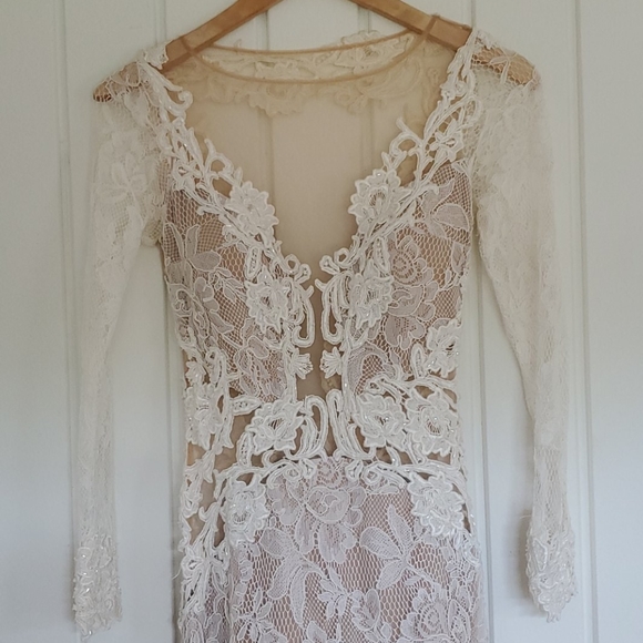 Tarik Ediz Wedding Dress sz 2 - Picture 6 of 16